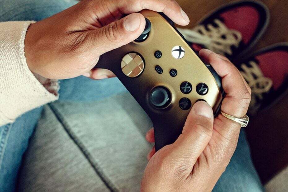 xbox controller guld skygge