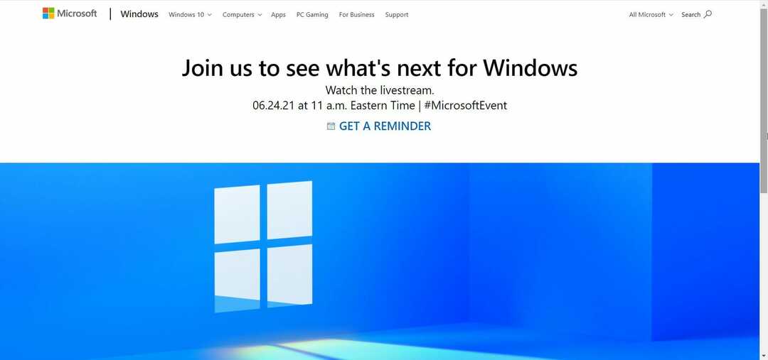 Jak obejrzeć wydarzenie związane z odsłonięciem systemu Windows 11?