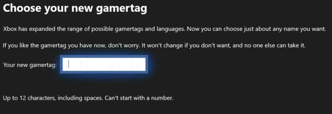 Poprawka: nie można zmienić tagu gracza dla społeczności Xbox