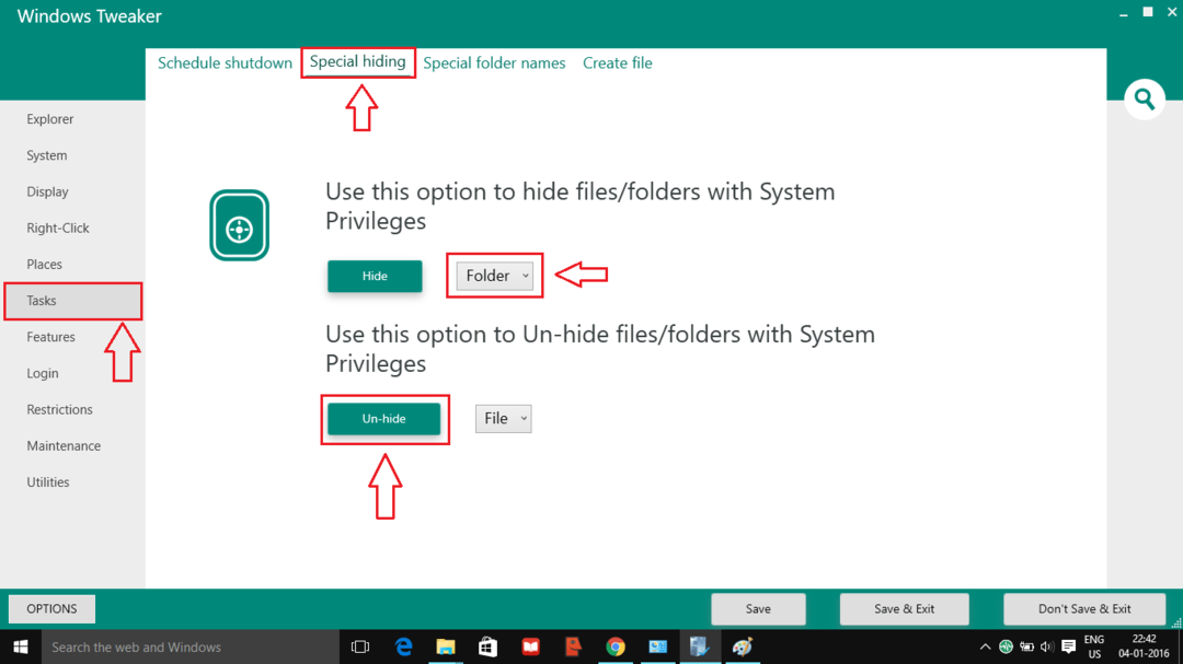 Personalizare finală Windows utilizând Windows Tweaker