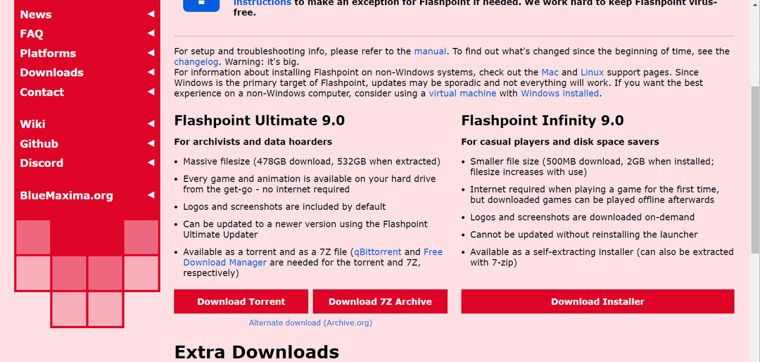 Download-Installer-Button So spielen Sie Adobe-Flash-Spiele ohne Adobe-Flash