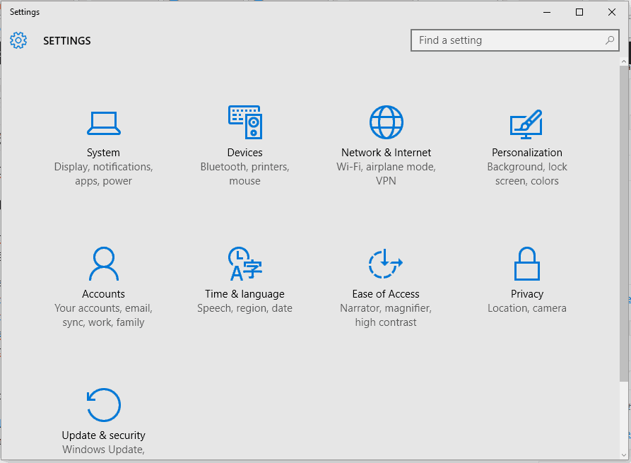 korjaa päivitys ja suojaus eivät toimi Windows 10