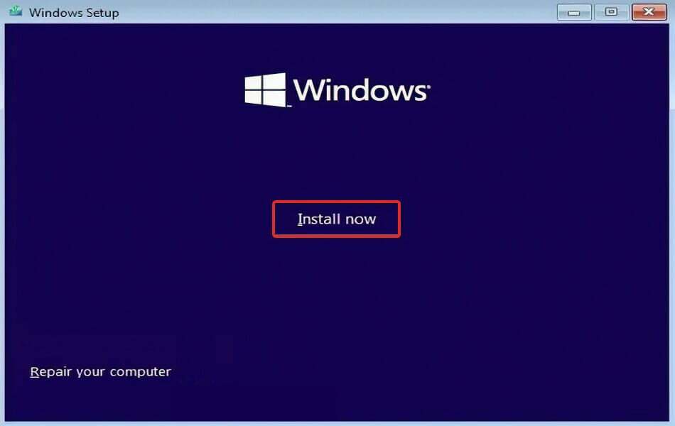 install-now konto Microsoft na chvíľu