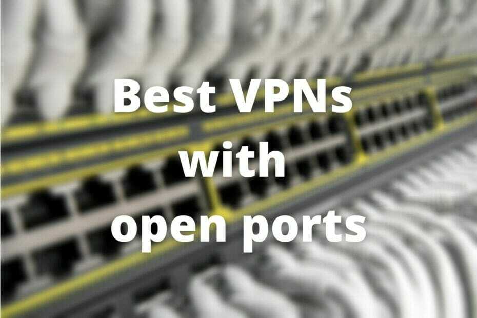 3 najbolja VPN-a s otvorenim priključcima koje možete isprobati [Vodič za 2021]
