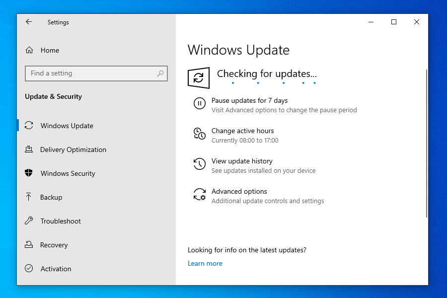 Computador procurando atualização do Windows 11