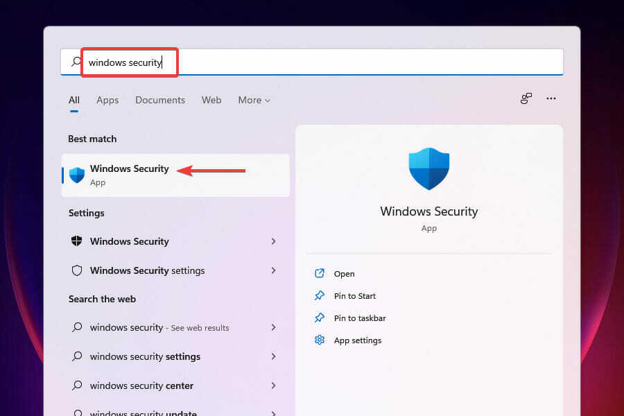 Uygulamanın açılmaması sorununu gidermek için Windows Güvenliği'ni başlatın