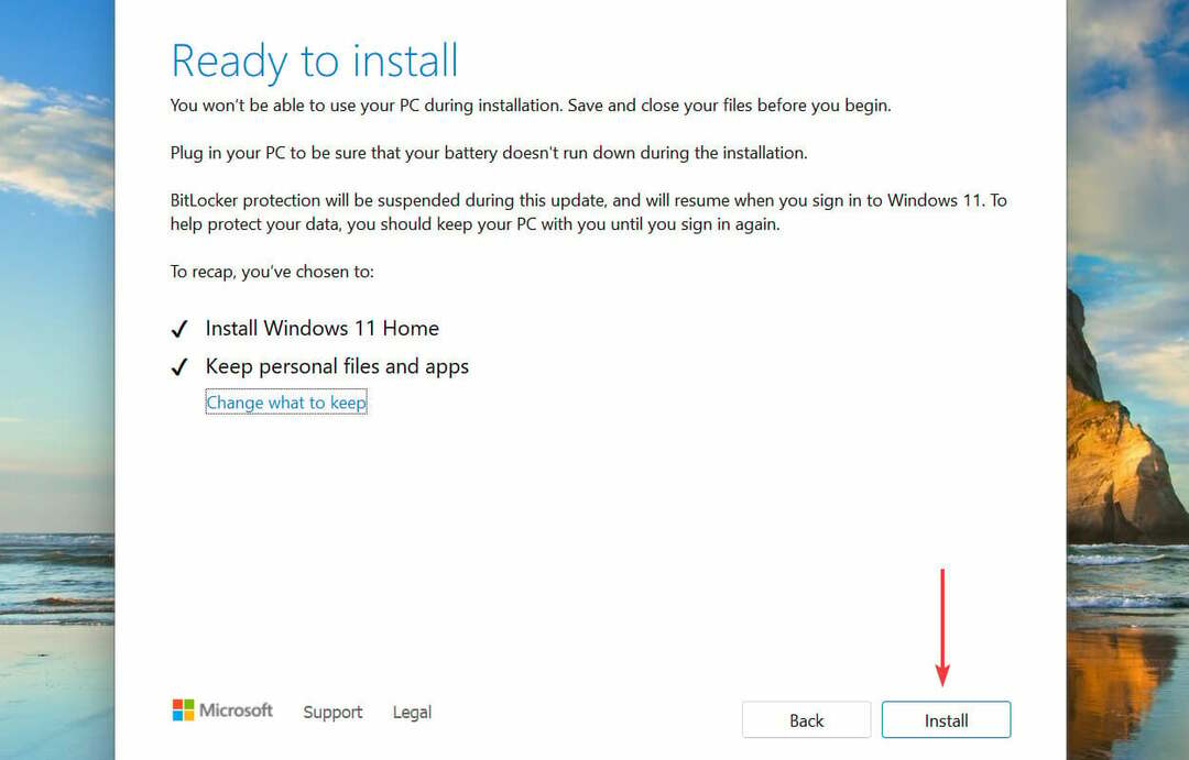 Instal OS untuk memperbaiki kesalahan instalasi windows 11 - 0x800f0831
