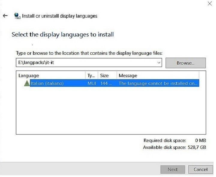Windows 10 Mobile derlemesi, Dil ve Konuşma paketi indirme sorununu düzeltir