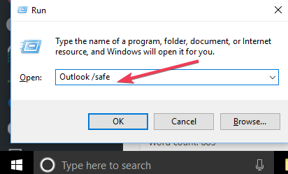 Outlook-Mail im abgesicherten Modus