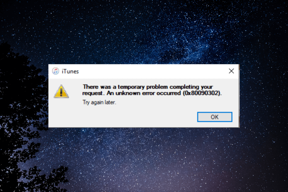 0x80090302 iTunes-Fehler – So beheben Sie ihn (1)
