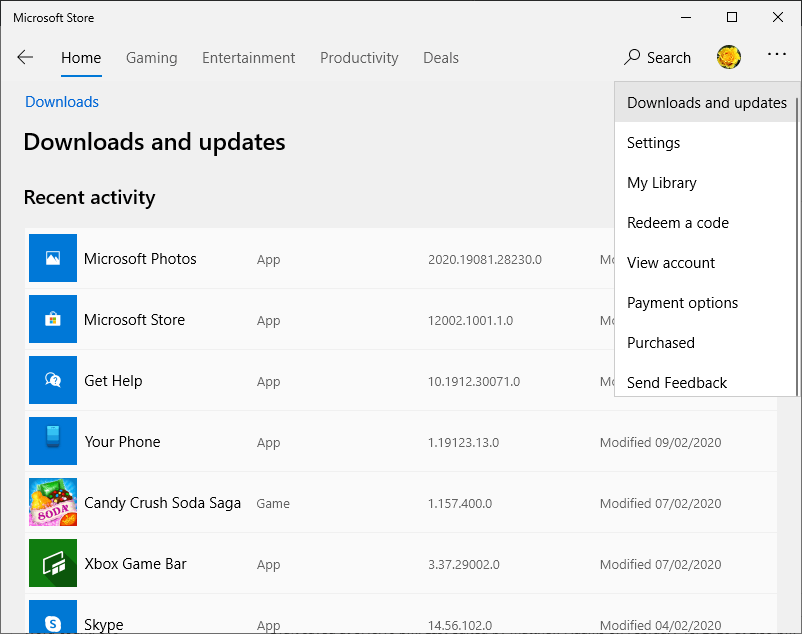 Chyba sťahovania a aktualizácií v obchode Microsoft Store 0x80073d12