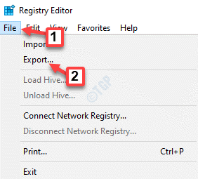 Експорт файлу редактора реєстру