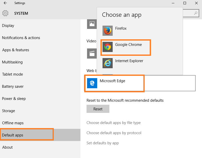 mainīt noklusējuma pārlūku Windows 10