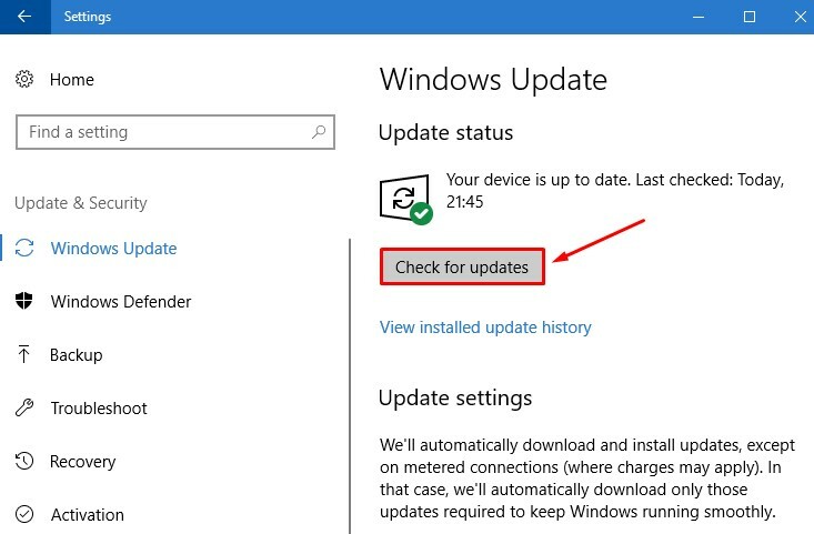 إصلاح خطأ صفحة الخطأ في منطقة غير مقسمة في نظام التشغيل Windows 10
