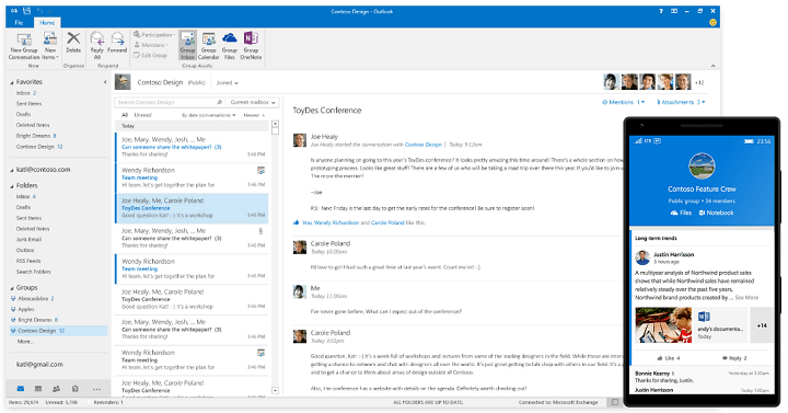 Nová aktualizace pro Office 2016 opravuje problém s účty POP3 v aplikaci Outlook 2016