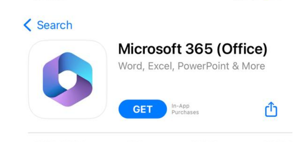 iOSでMicrosoft 365アプリをダウンロード