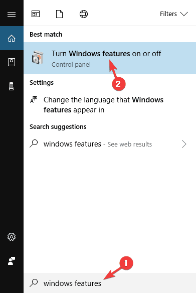 Aktivering af Hyper-V Windows 10 kunne ikke aktiveres