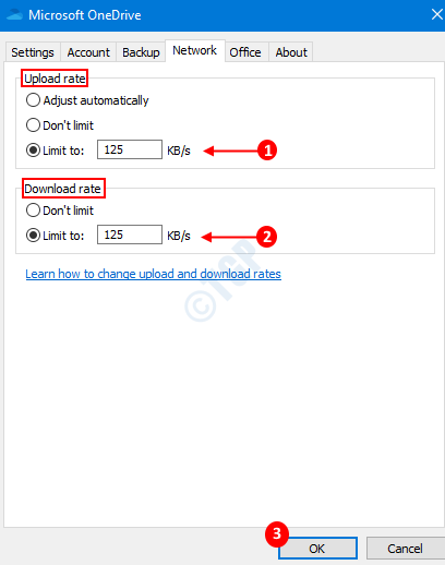 Come limitare la velocità di caricamento e download per OneDrive in Windows 10