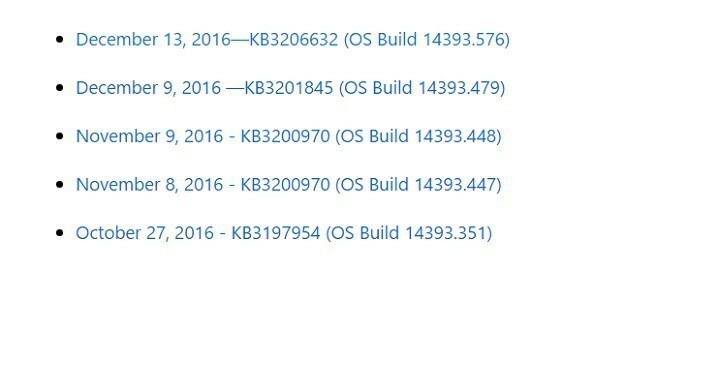 Windows 10 KB3206632 neizdodas novērst daudzas KB3201845 problēmas