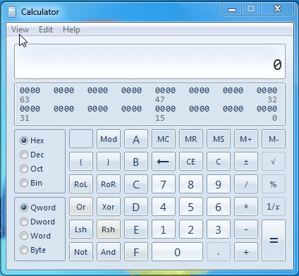 Installeer Windows 7 Calculator op Windows 10
