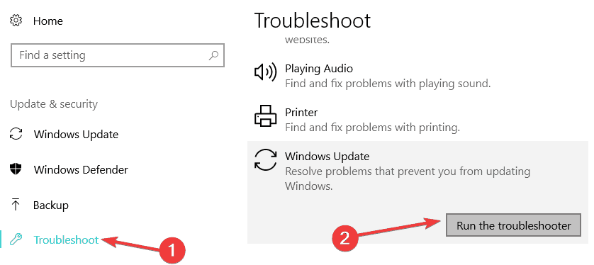 solucionador de problemas de atualização do Windows