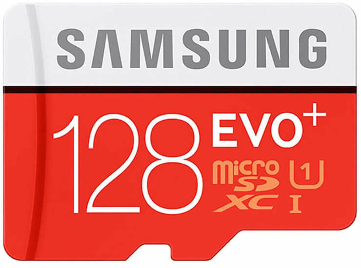 Кращі картки пам'яті для відеокамер Samsung Evo Plus 128 ГБ