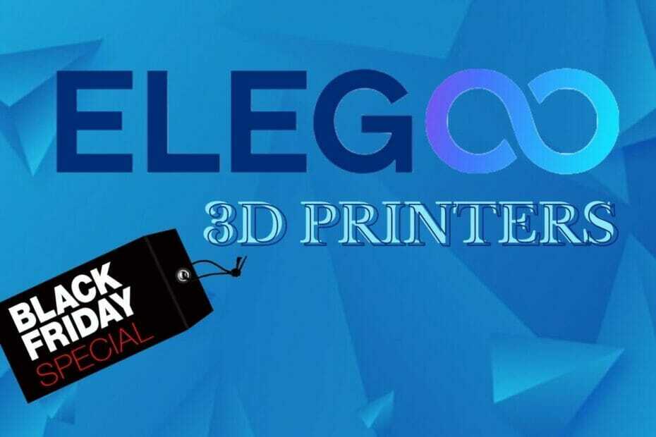 Elegoo 3D Printers ข้อเสนอ Black Friday ในปีนี้