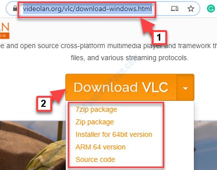 Vlc Media Player Offizielle Downloadseite Download basierend auf Systemarchitektur