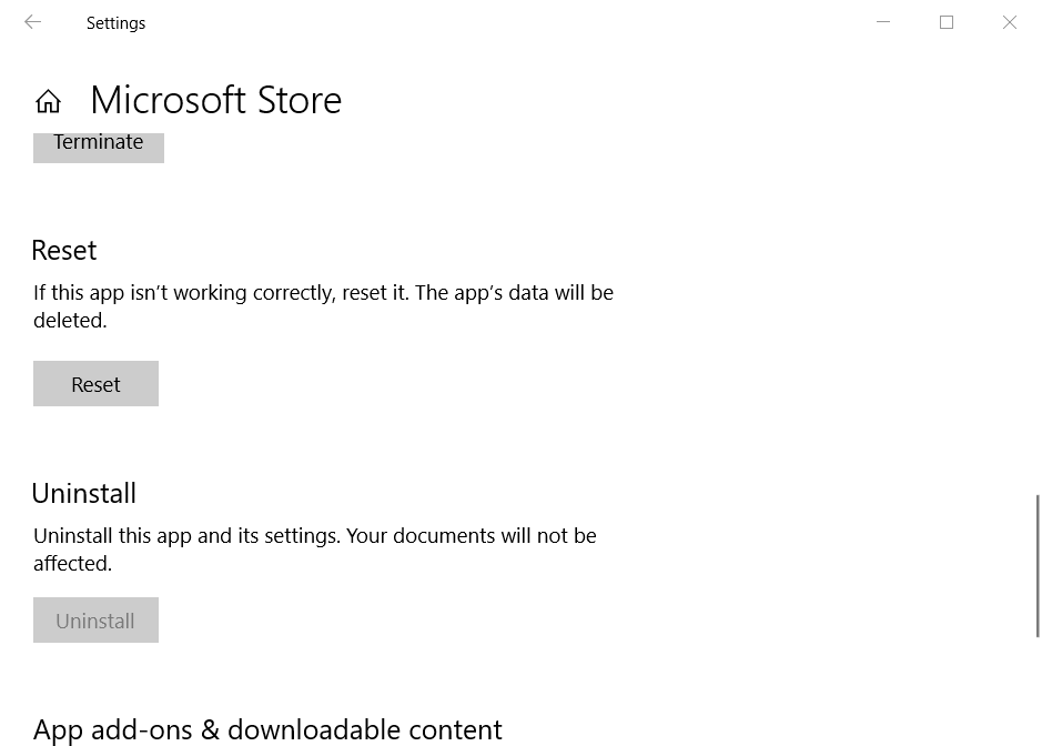 MS Store -sovelluksen päivitys Minecraft Windows 10