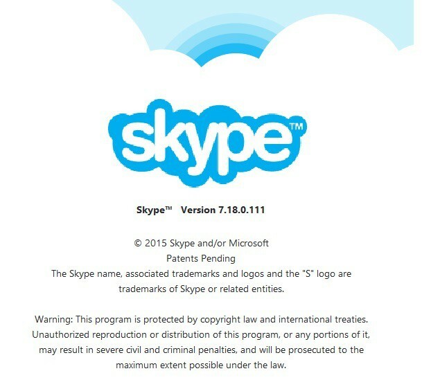 ažuriranje radne površine Skype