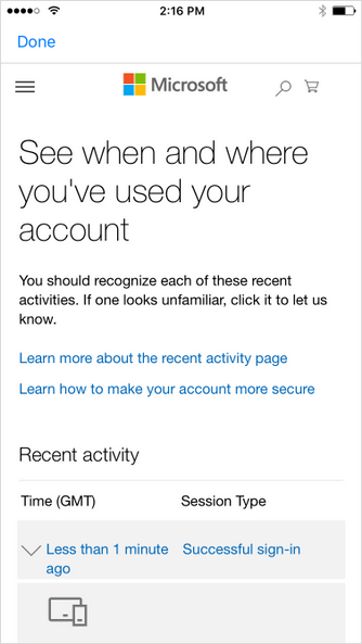 Microsoft Authenticator uyarıları