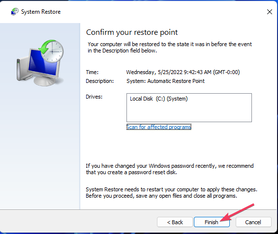 Možnost Dokončit zhroucení zvukové služby systému Windows 11
