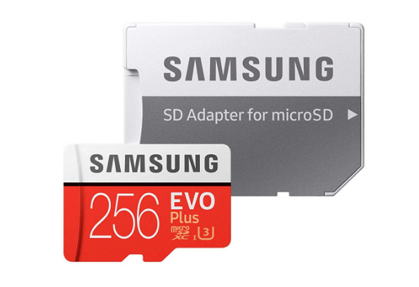 Samsung 256GB EVO Plus Class 10 UHS-I microSDXC U3 مع محول