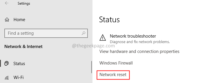Netzwerk-Reset