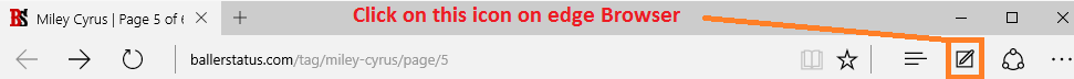 Edge-Web-Notiz-Symbol