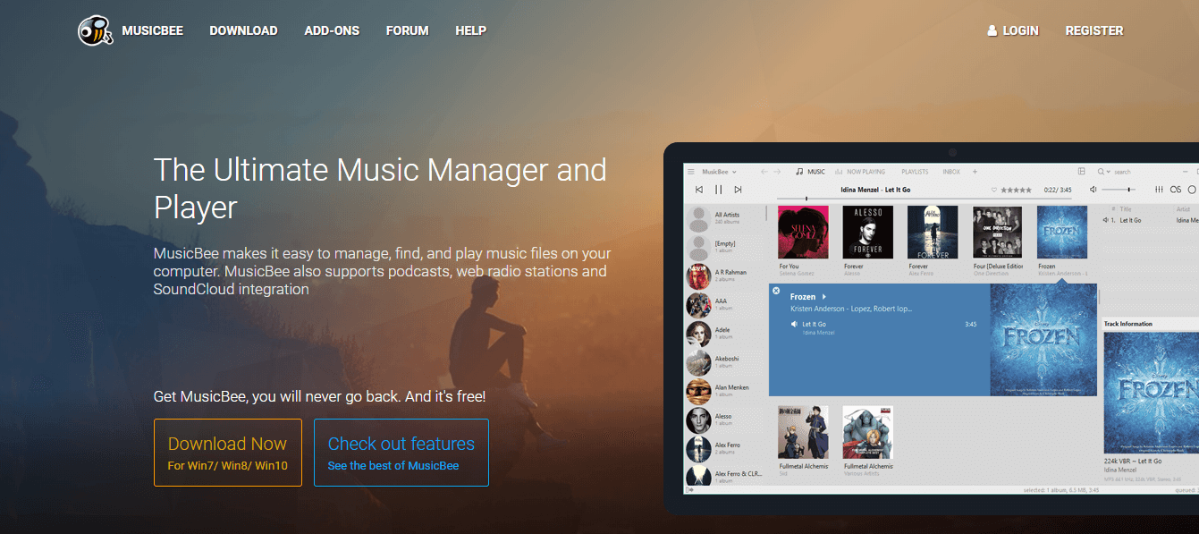 MusicBee - Organizator muzyki