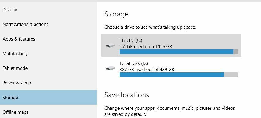 Windows 10-optager siger, at der ikke er noget at optage