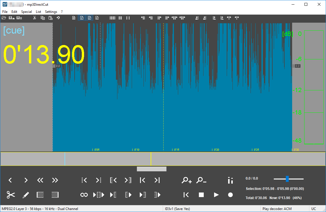 mp3directcut programvare for å dele sanger