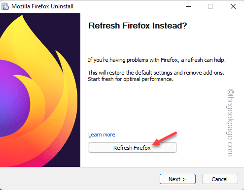 รีเฟรช Firefox Min