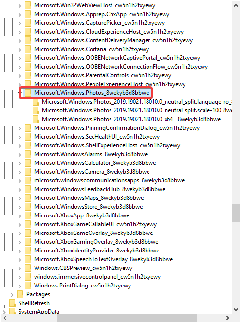 Windows Fotos Registry Dateisystemfehler