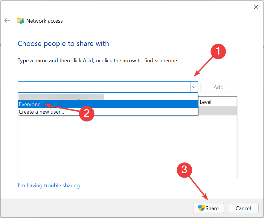 Windows 11 ağ paylaşımını düzeltmek için herkes çalışmıyor