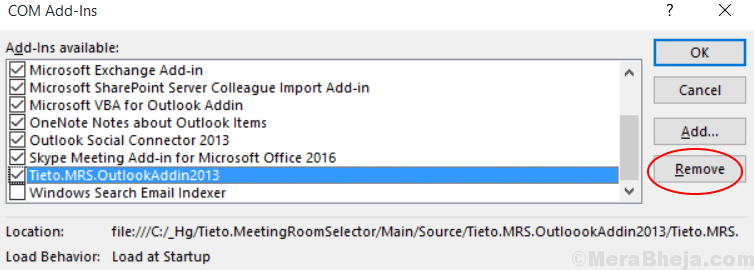 Oprava chyby aplikace Outlook při přípravě na odeslání zprávy o sdílení