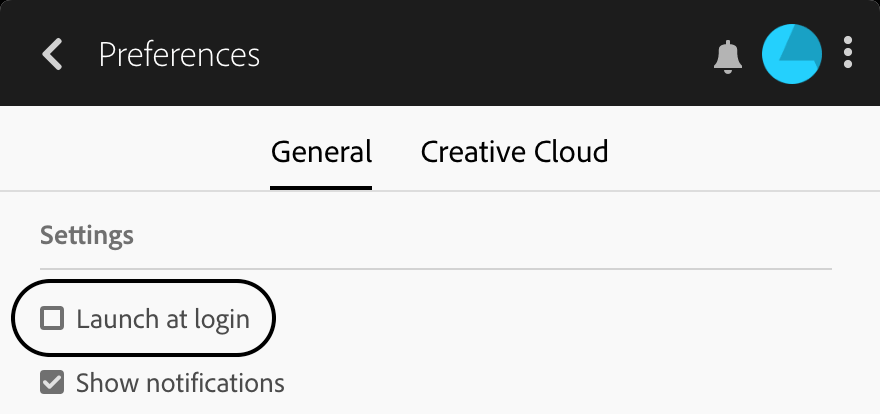 Estä Adobe Creative Cloudin suorittaminen käynnistyksen yhteydessä