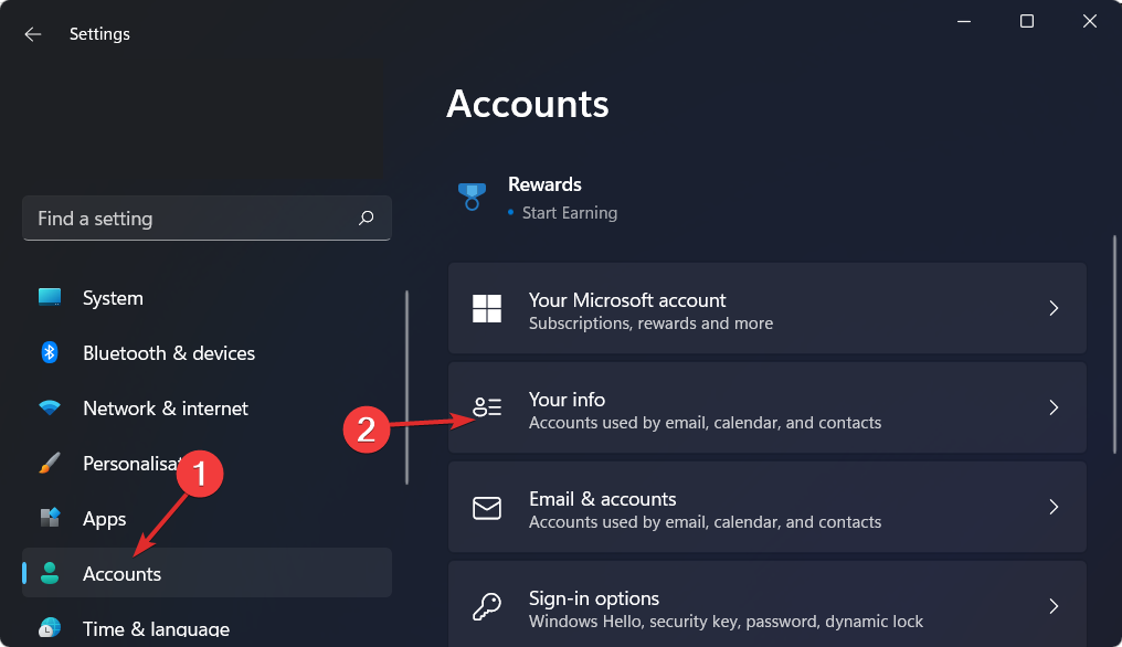 accounts-yainfo windows biometriske tjeneste sluttet å fungere