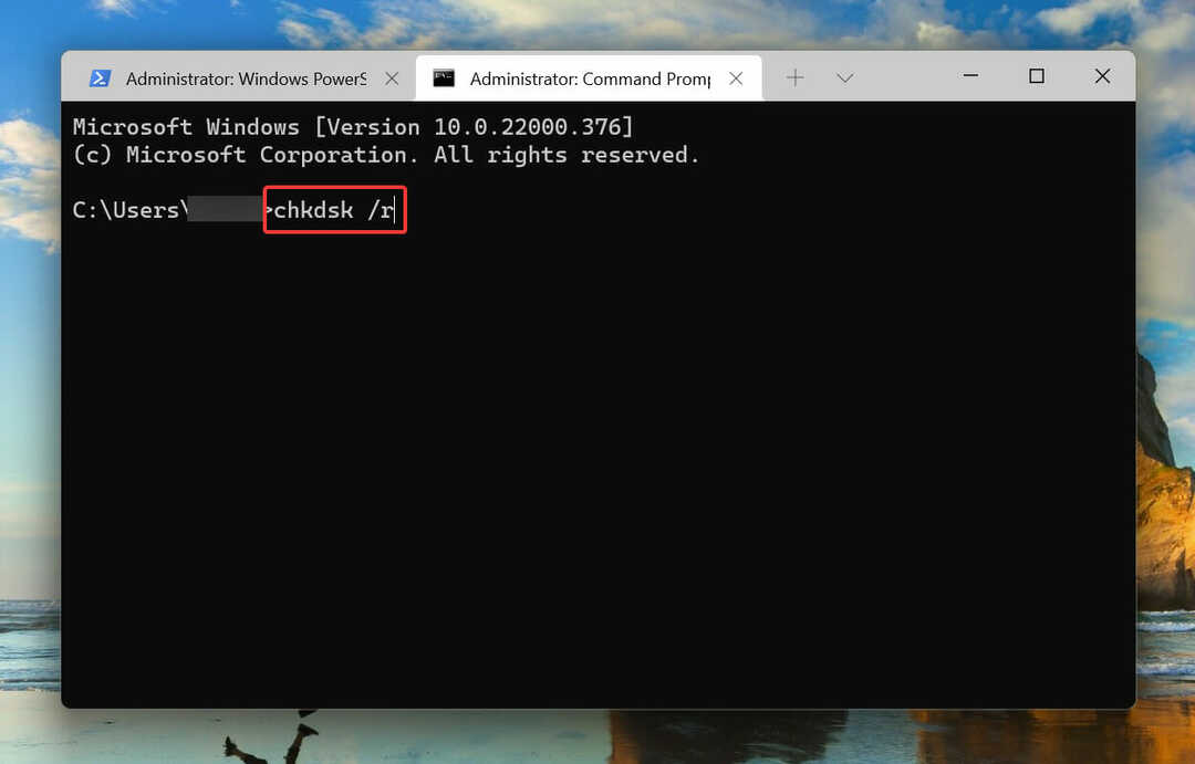 Стартирайте Check Disk, за да коригирате изключенията за проверка на машината Windows 11