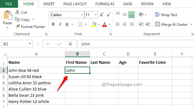 Cómo autocompletar datos basados ​​en patrones usando Flash Fill en Excel