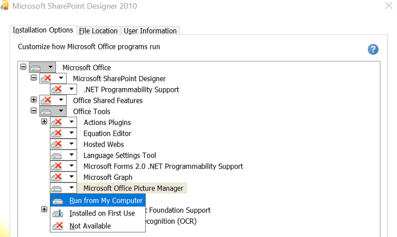 laadige alla Microsofti kontori pildihaldur