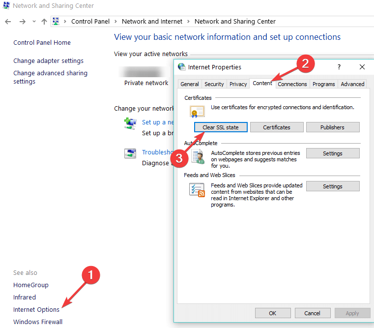 Oprava: Err_ssl_protocol_error vo Windows 10, 7