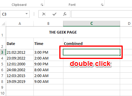So kombinieren Sie Datum und Uhrzeit in Microsoft Excel