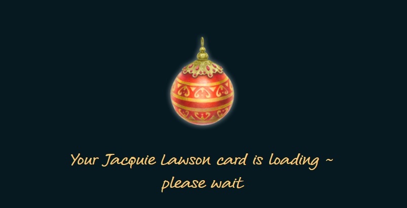 כרטיסי חג המולד של ז'קי לוסון